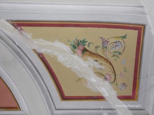Soffitto decorato a tempera